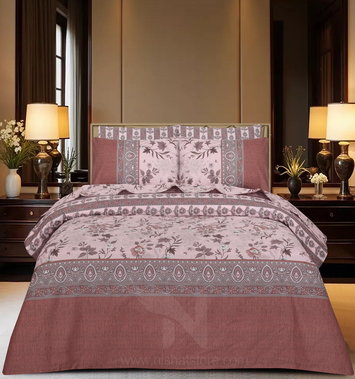 Floral  Quilt Cover 6 Pcs Design #251