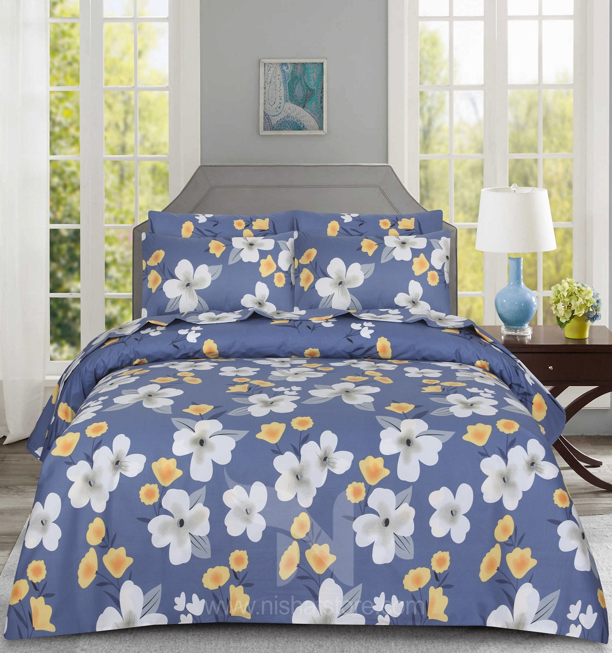 Floral  Quilt Cover 6 Pcs Design #260