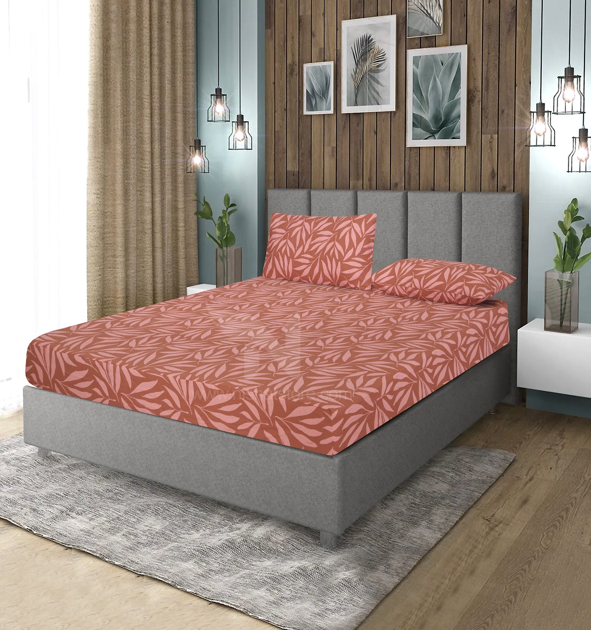 Fitted Double Bed Sheet DS# 399