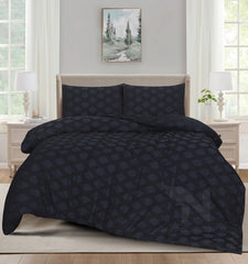 Motif Jacquard Quilt Cover 3 Pcs #276