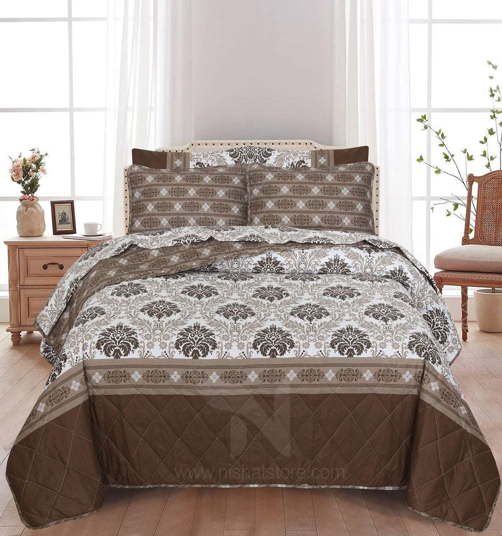 Quilted Comforter Set 6 Pcs Design 1000