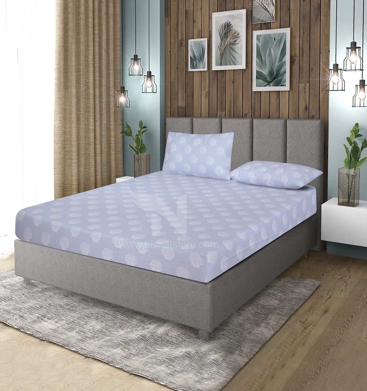 Fitted Double Bed Sheet DS# 408