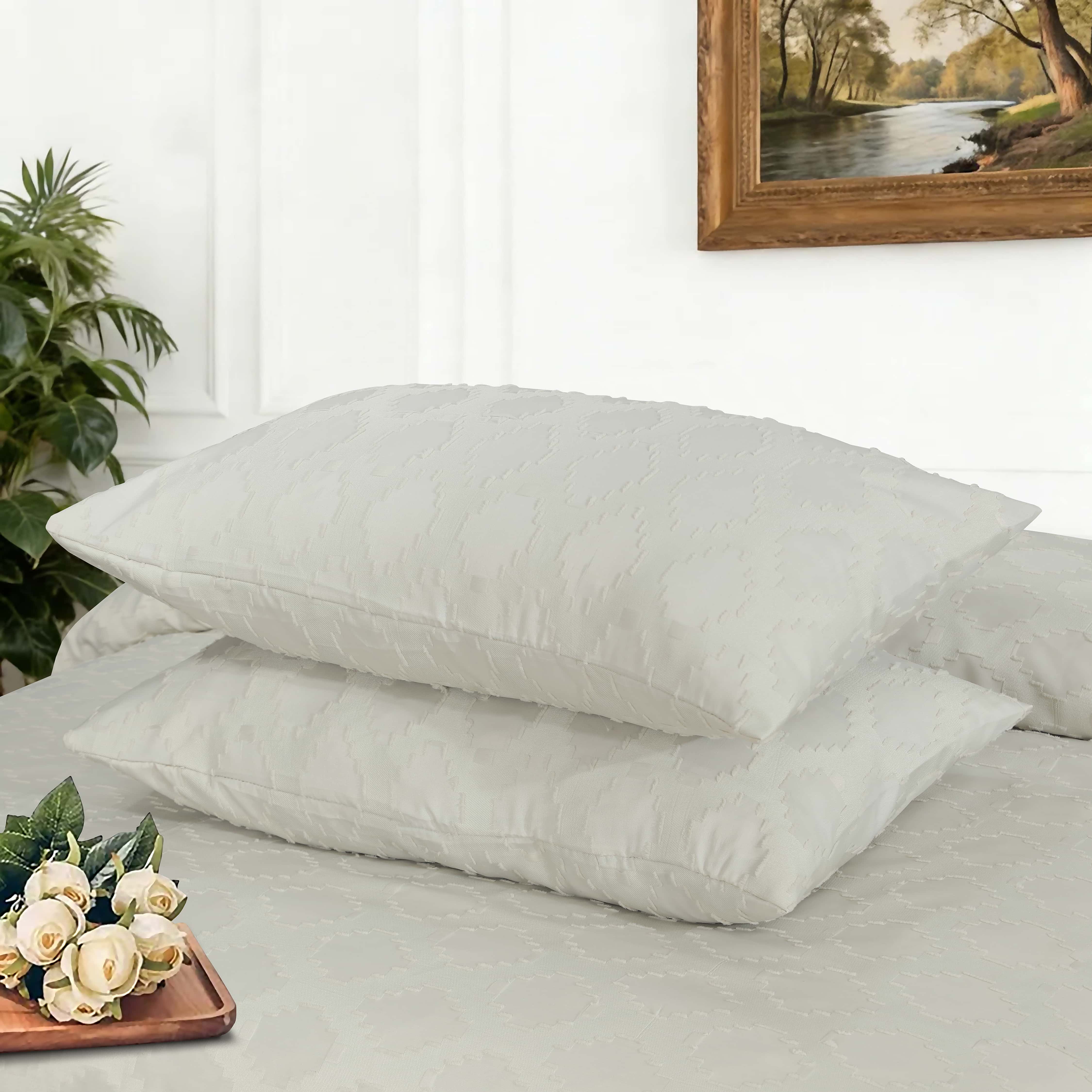 Motif Jacquard Quilt Cover 3 Pcs #268