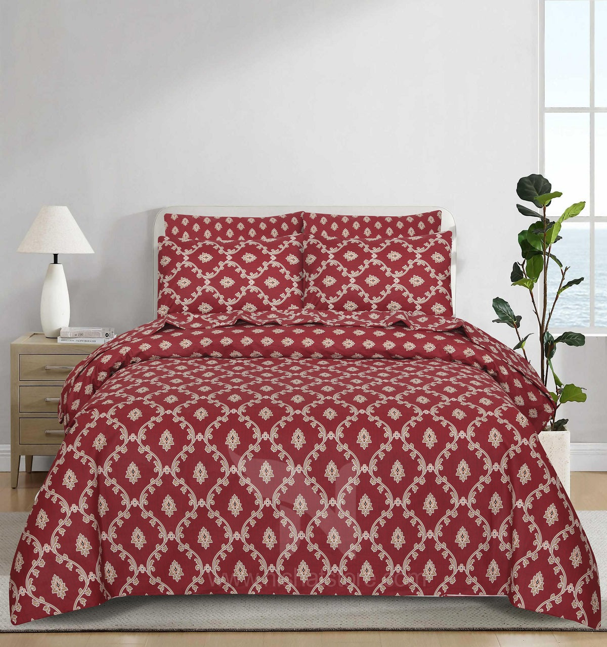 Floral  Quilt Cover 6 Pcs Design #244