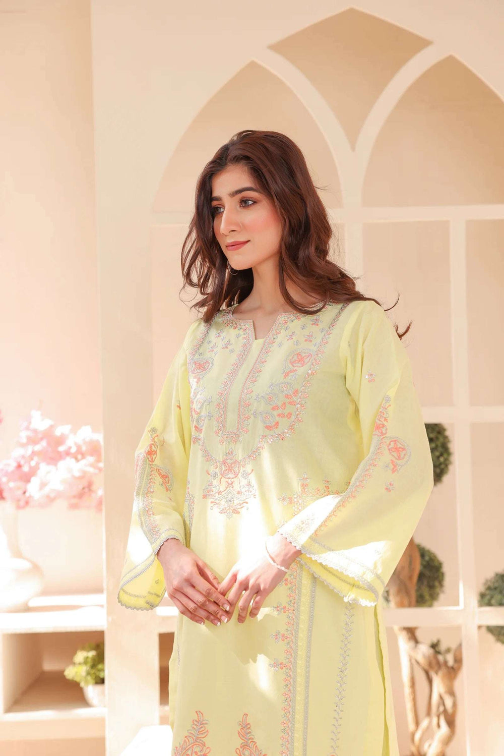 2 Piece – Embroidered Cotton Suit  29 - Nishat Creative Store