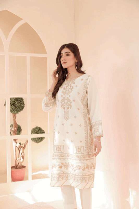 2 Piece – Embroidered Cotton Suit  39 - Nishat Creative Store