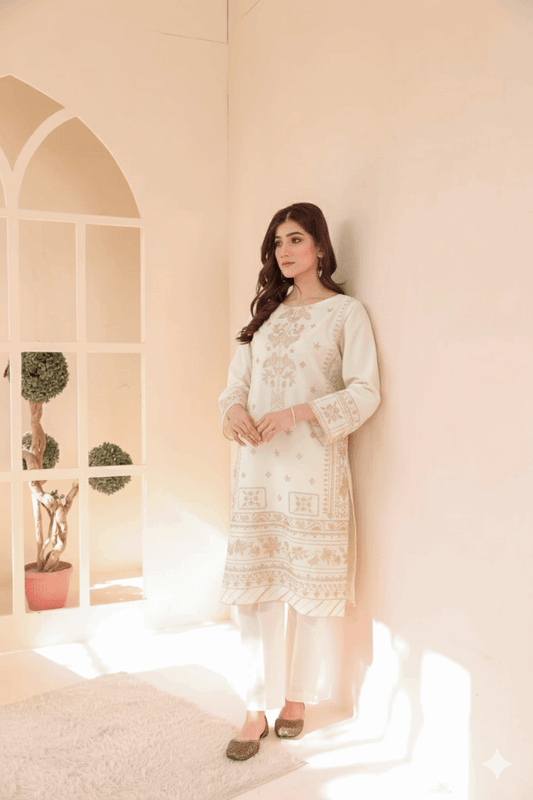 2 Piece – Embroidered Cotton Suit  39 - Nishat Creative Store