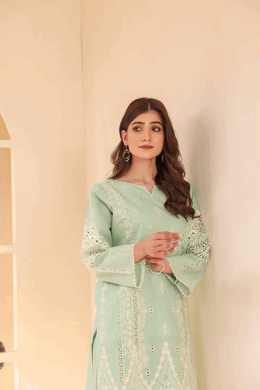 2 Piece – Embroidered Cotton Suit  42 - Nishat Creative Store