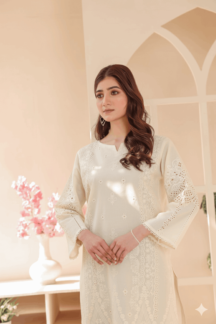 2 Piece – Embroidered Cotton Suit  43 - Nishat Creative Store