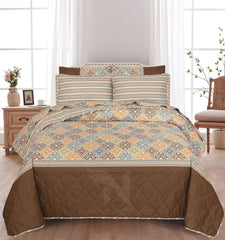 Quilted Comforter Set 6 Pcs Design 1001