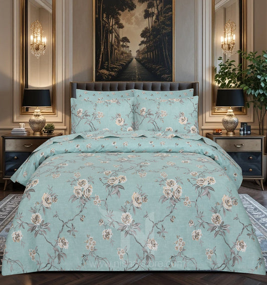 Floral  Quilt Cover 6 Pcs Design #245