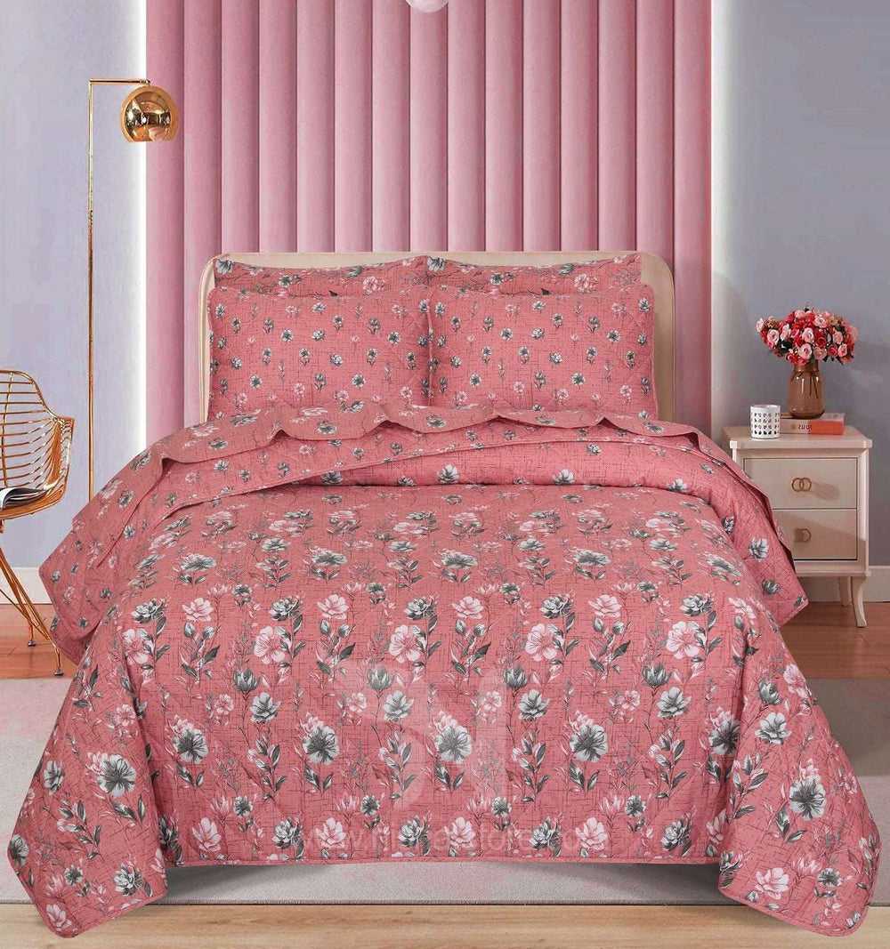 Quilted Comforter Set 6 Pcs Design 1005