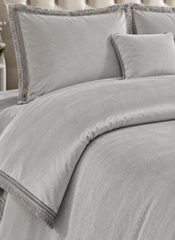 Heavy Velvet & Leather Bed Sheet Set – 4 Pcs Design Code 569