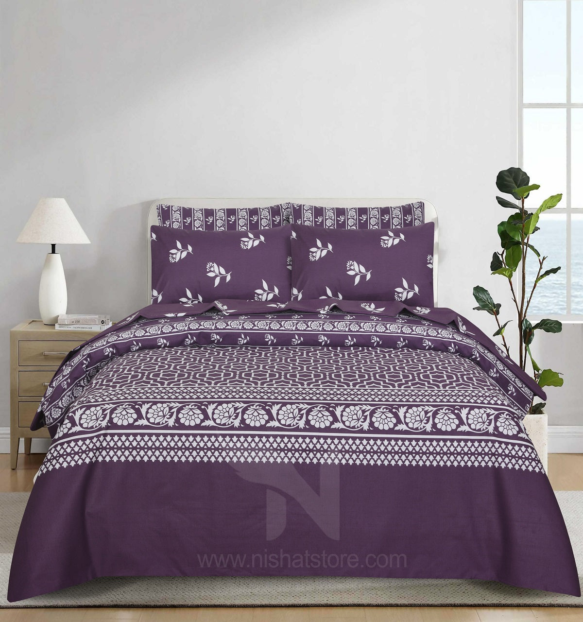 Floral  Quilt Cover 6 Pcs Design #262