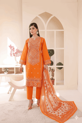 3 Piece – Embroidered Cotton Suit  19 - Nishat Creative Store