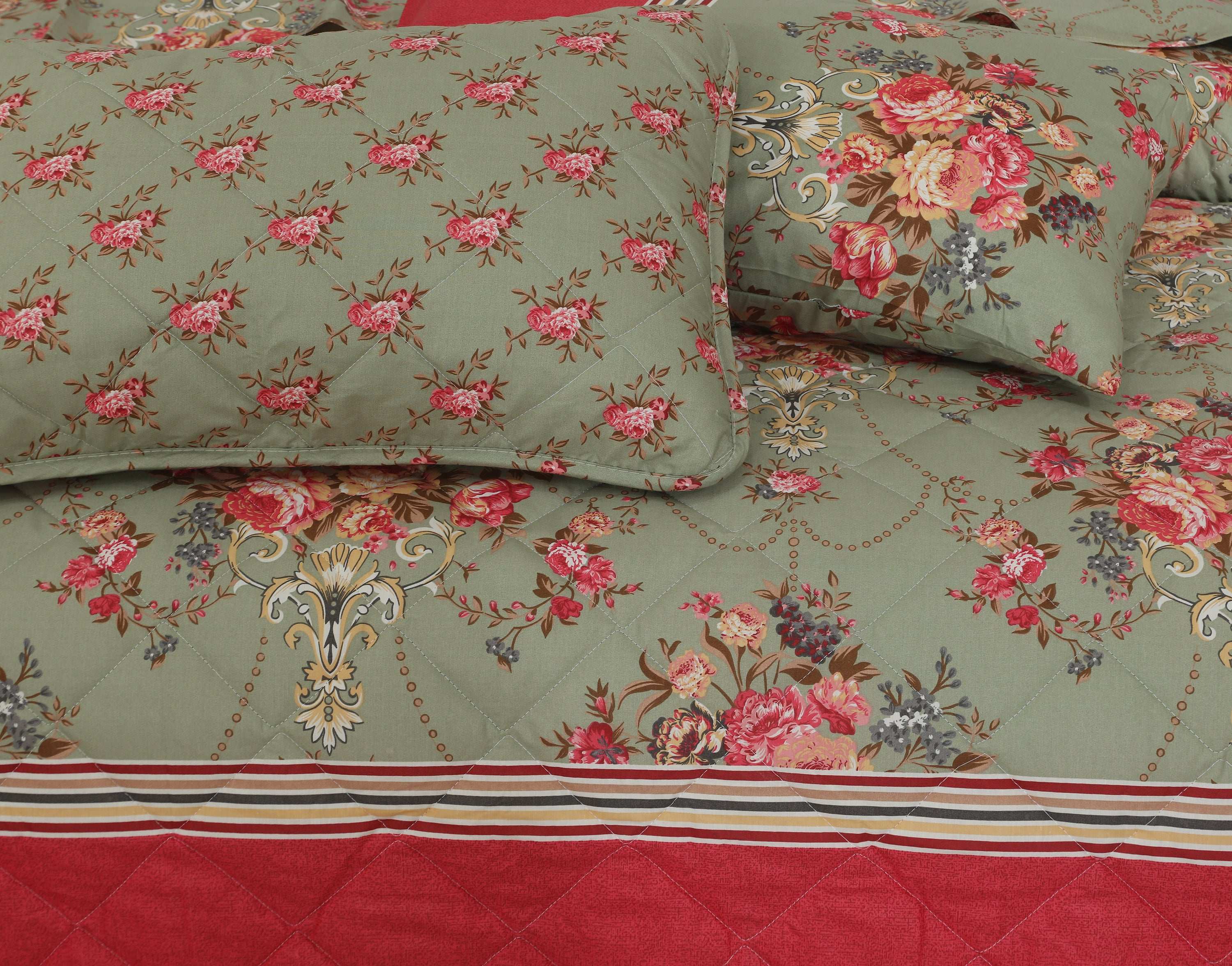 Quilted Comforter Set 6 Pcs Design 943