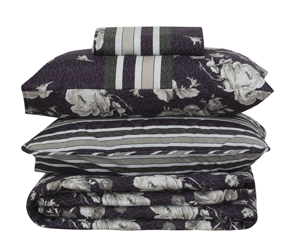 Quilted Comforter Set 6 Pcs Design 946