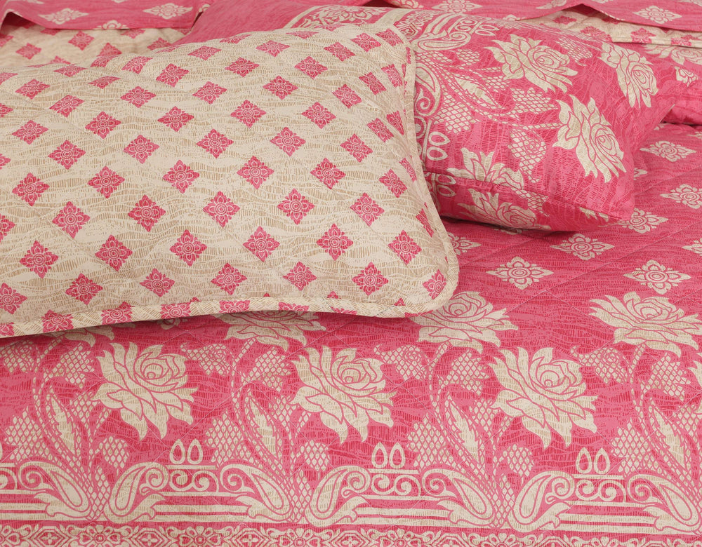 Quilted Comforter Set 6 Pcs Design 1004