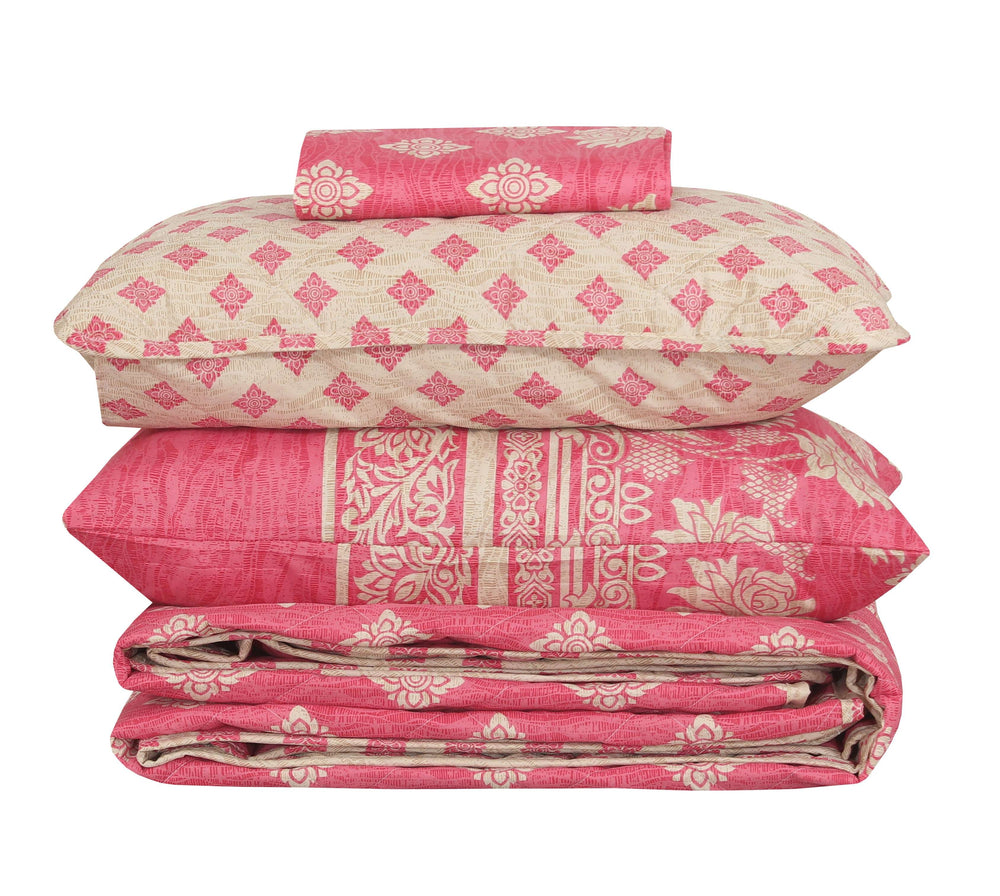 Quilted Comforter Set 6 Pcs Design 1004