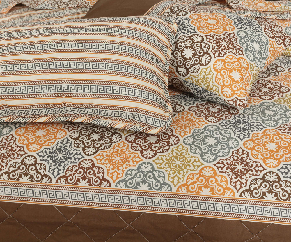 Quilted Comforter Set 6 Pcs Design 1001