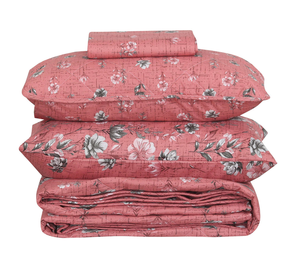 Quilted Comforter Set 6 Pcs Design 1005