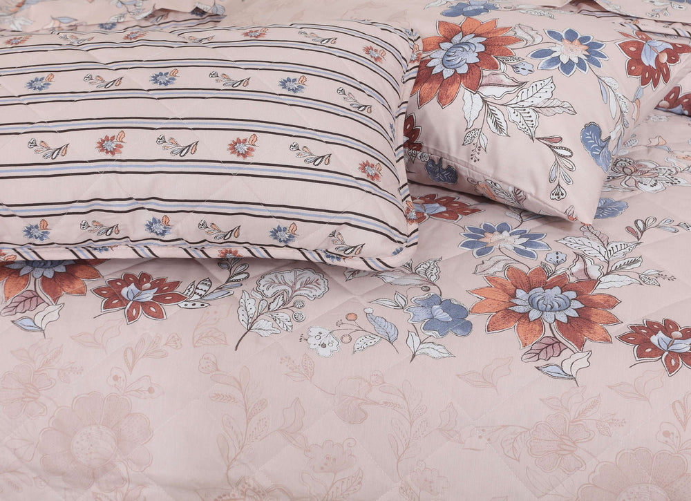 Quilted Comforter Set 6 Pcs Design 1010