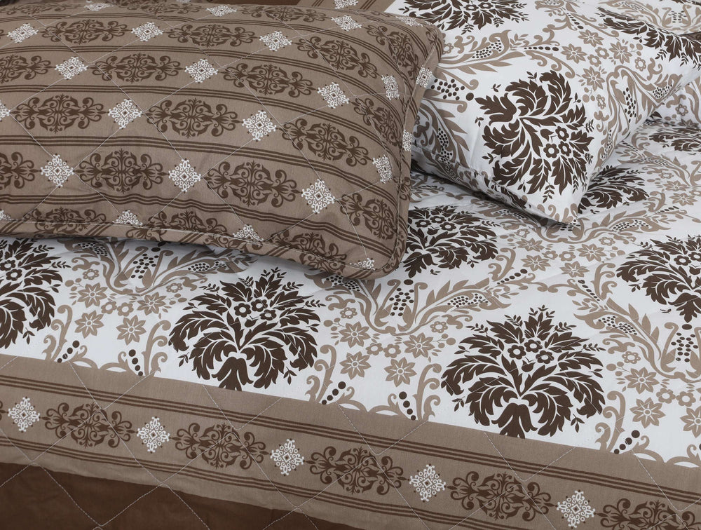 Quilted Comforter Set 6 Pcs Design 1000
