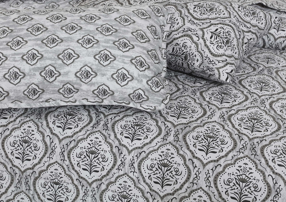 Quilted Comforter Set 6 Pcs Design 1003