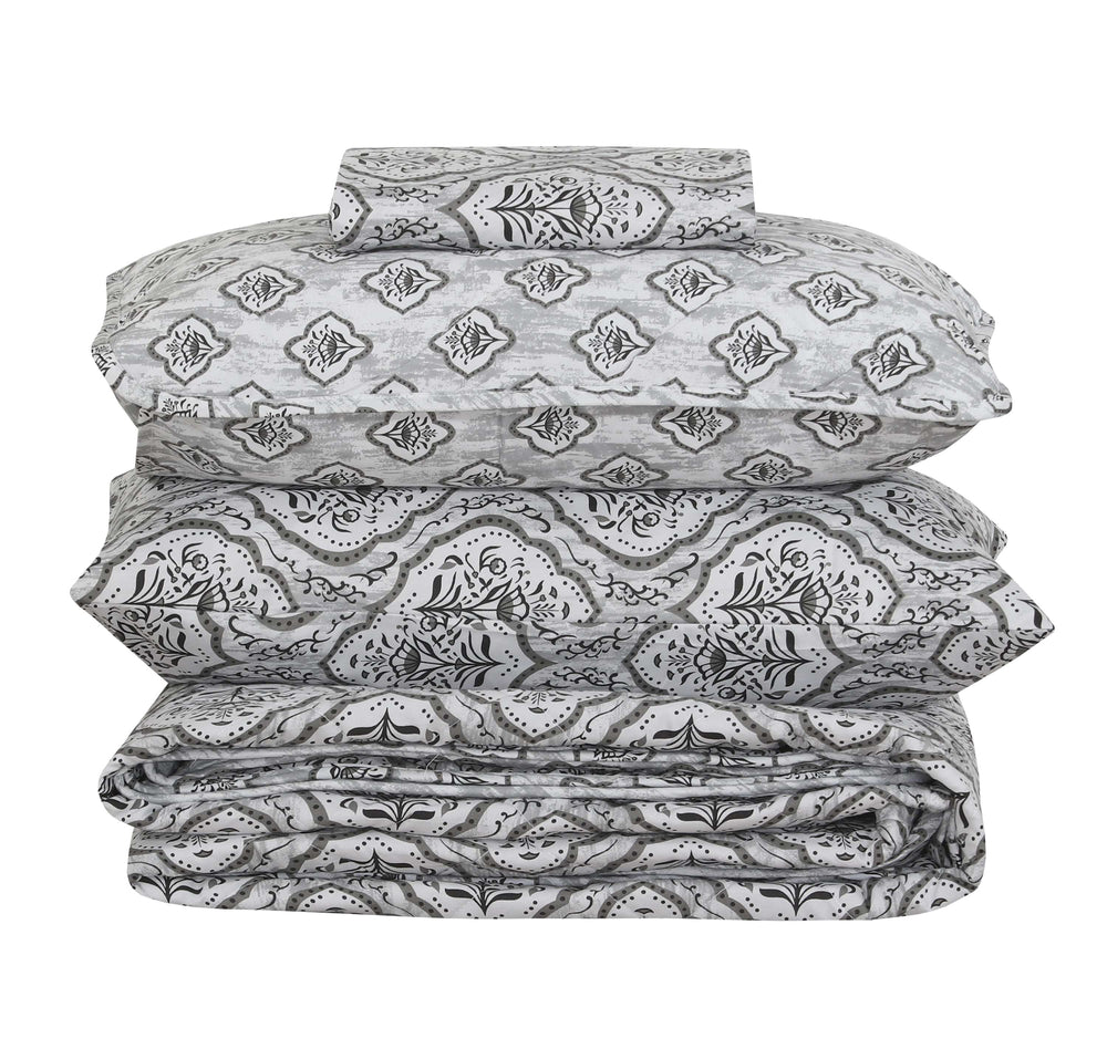 Quilted Comforter Set 6 Pcs Design 1003
