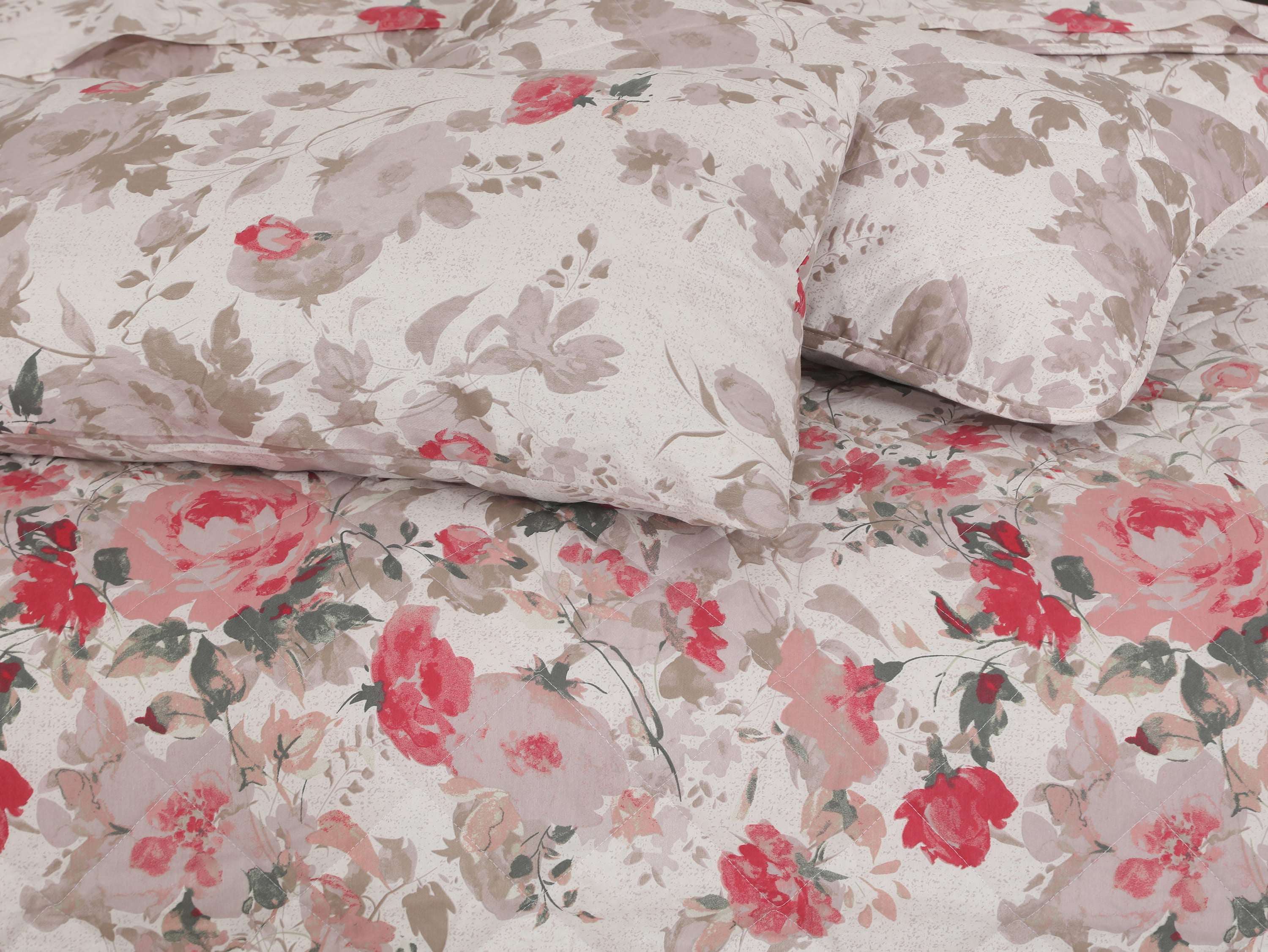 Quilted Comforter Set 6 Pcs Design 1011