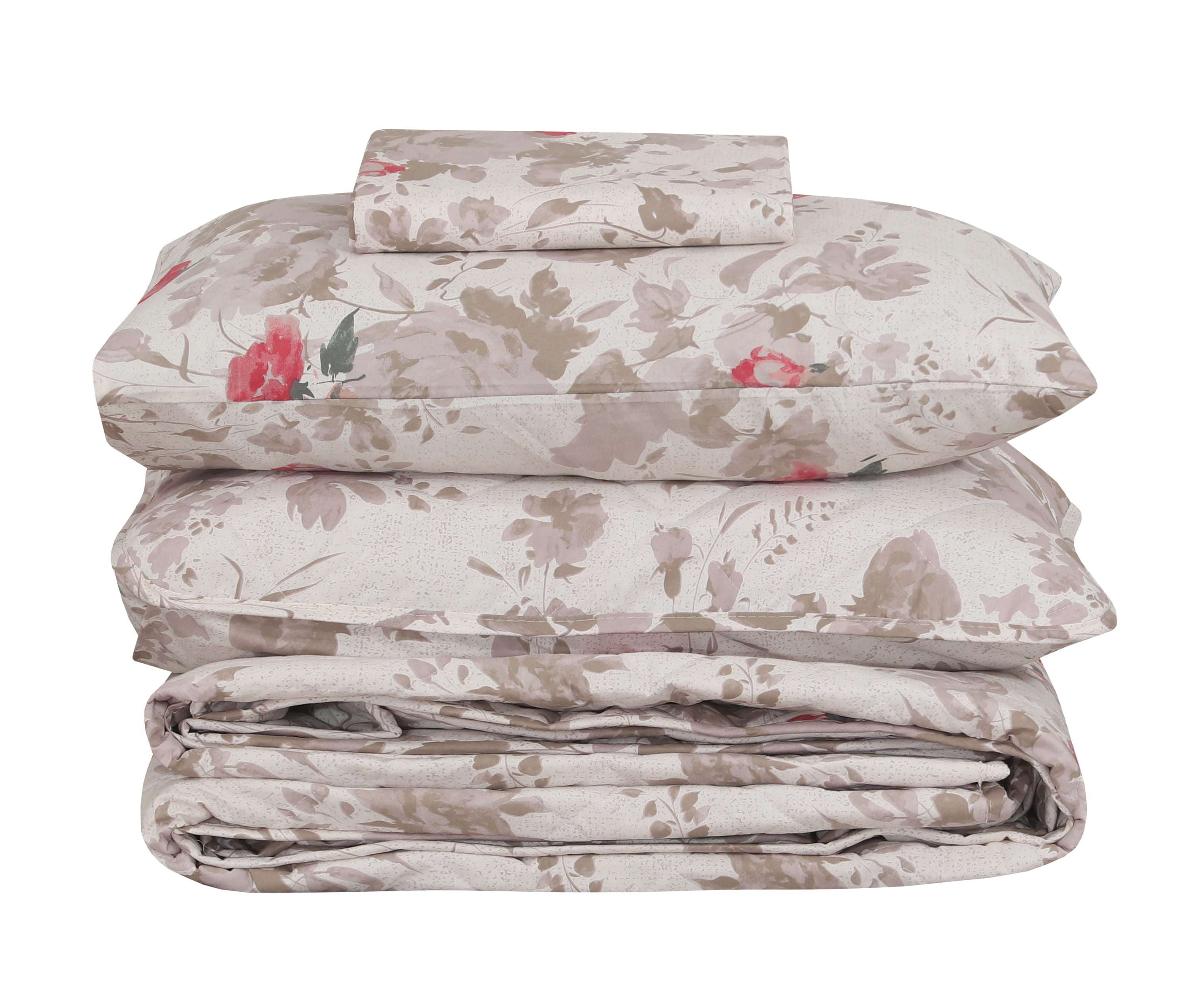 Quilted Comforter Set 6 Pcs Design 1011