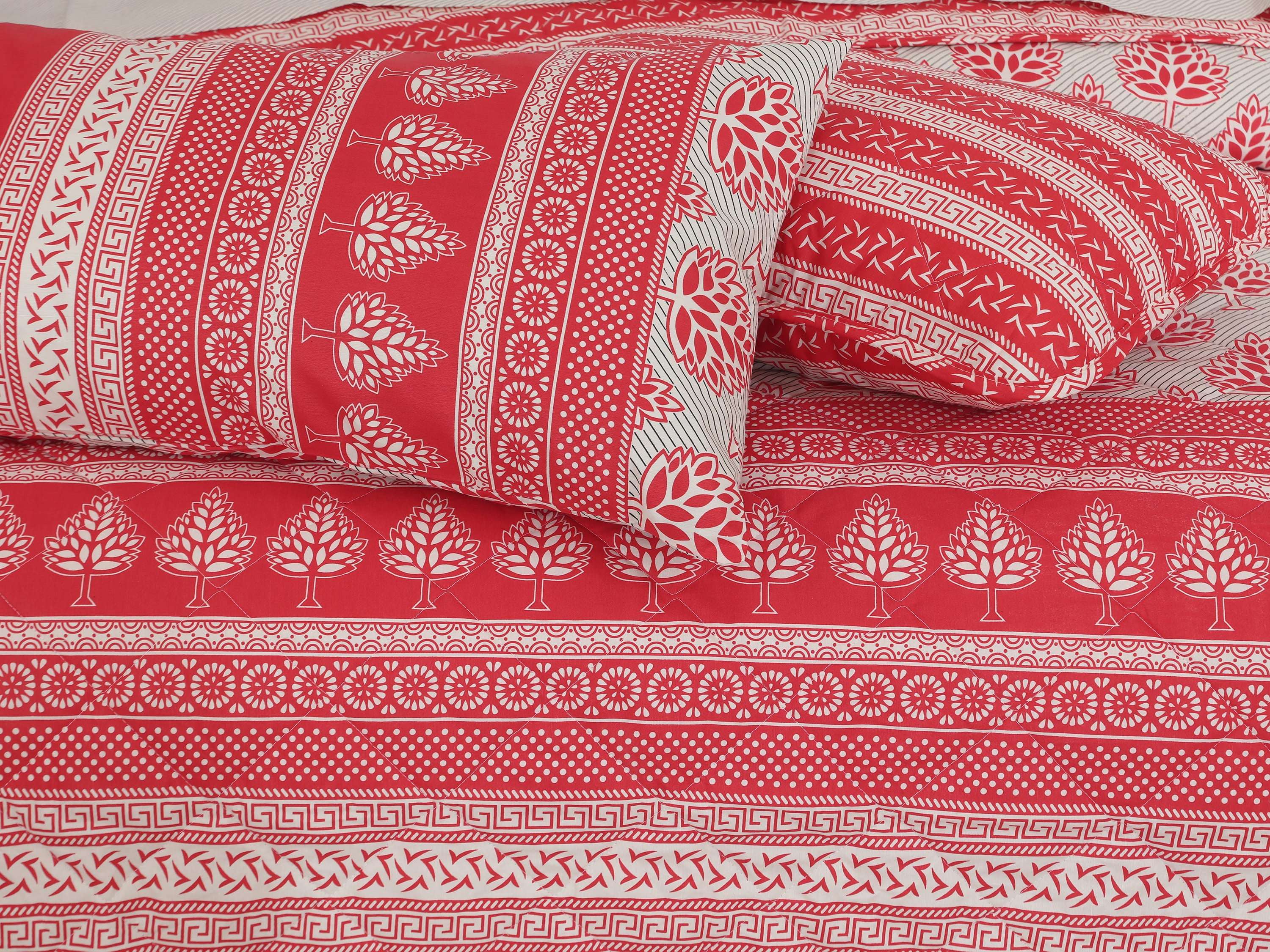 Quilted Comforter Set 6 Pcs Design 1014