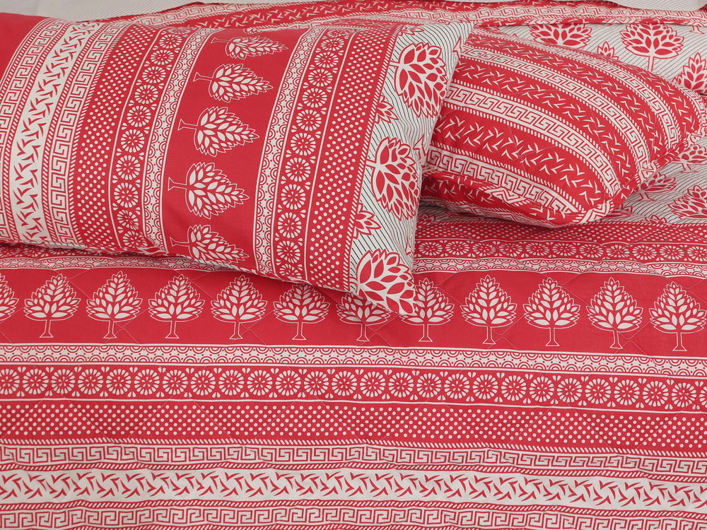 Quilted Comforter Set 6 Pcs Design 1014