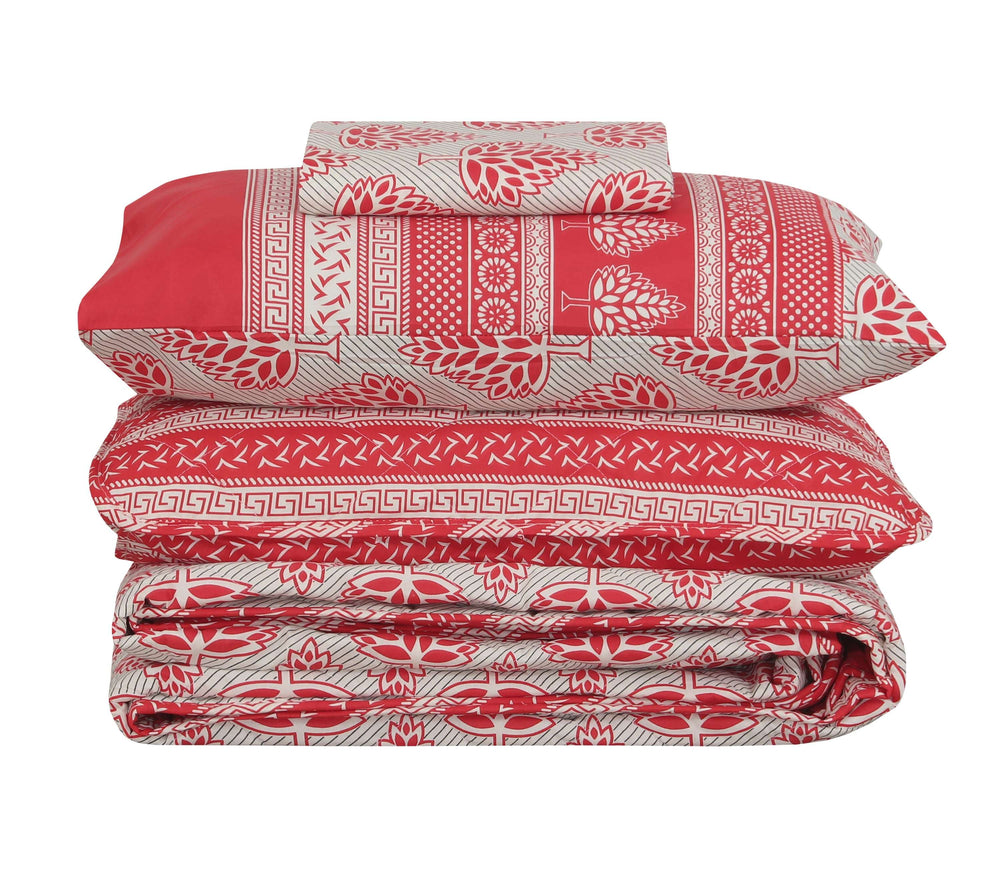 Quilted Comforter Set 6 Pcs Design 1014