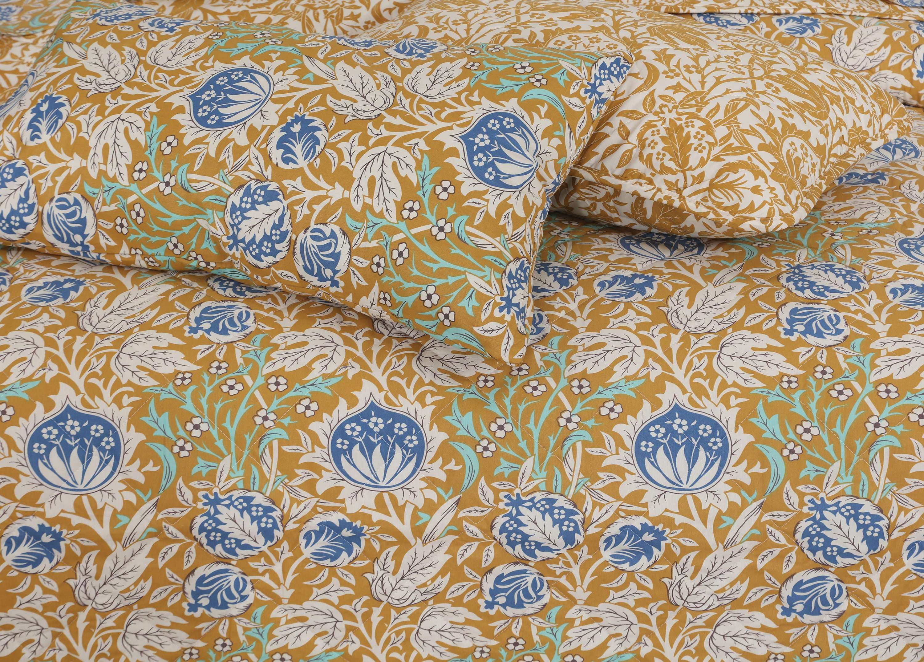 Quilted Comforter Set 6 Pcs Design 1015