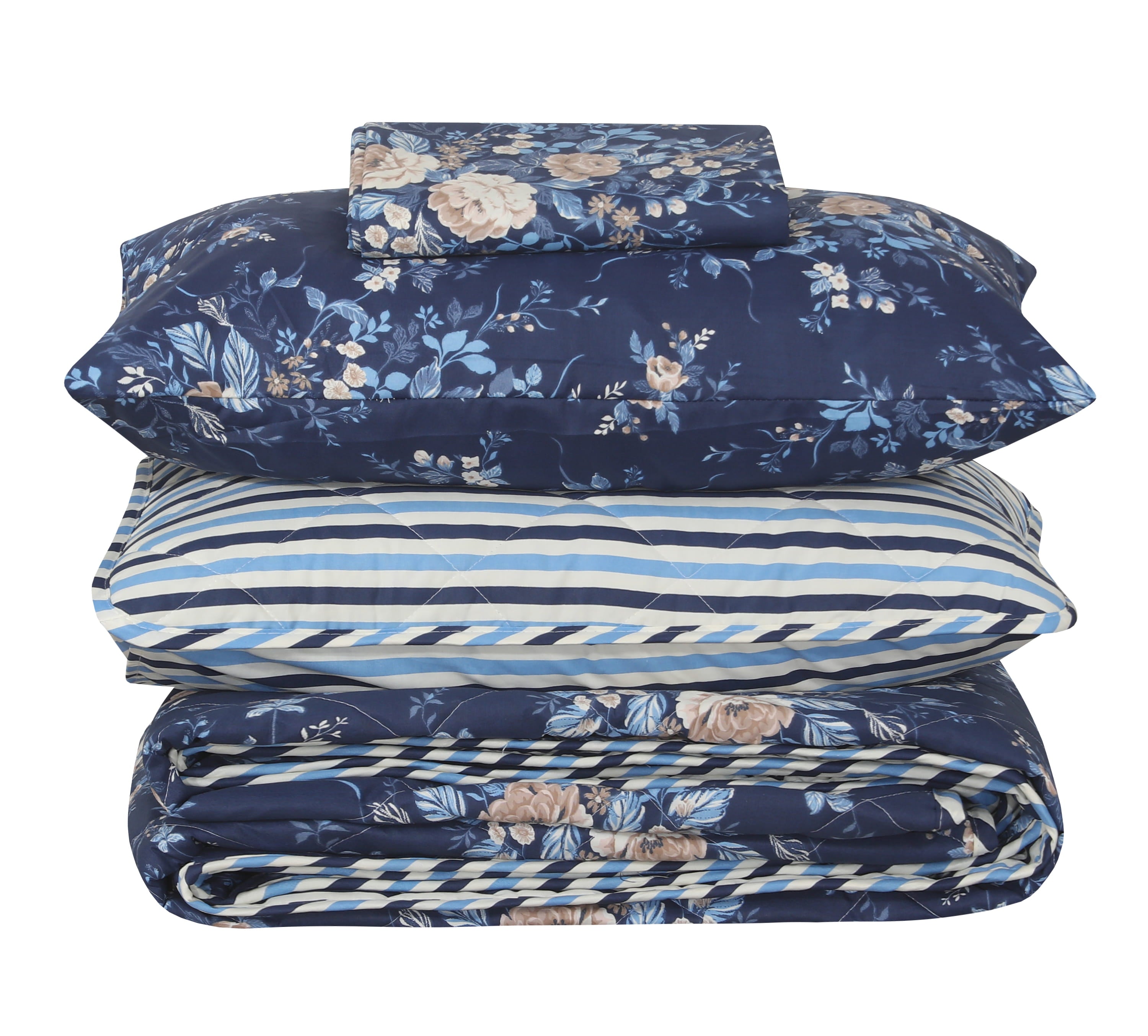 Quilted Comforter Set 6 Pcs Design 1019