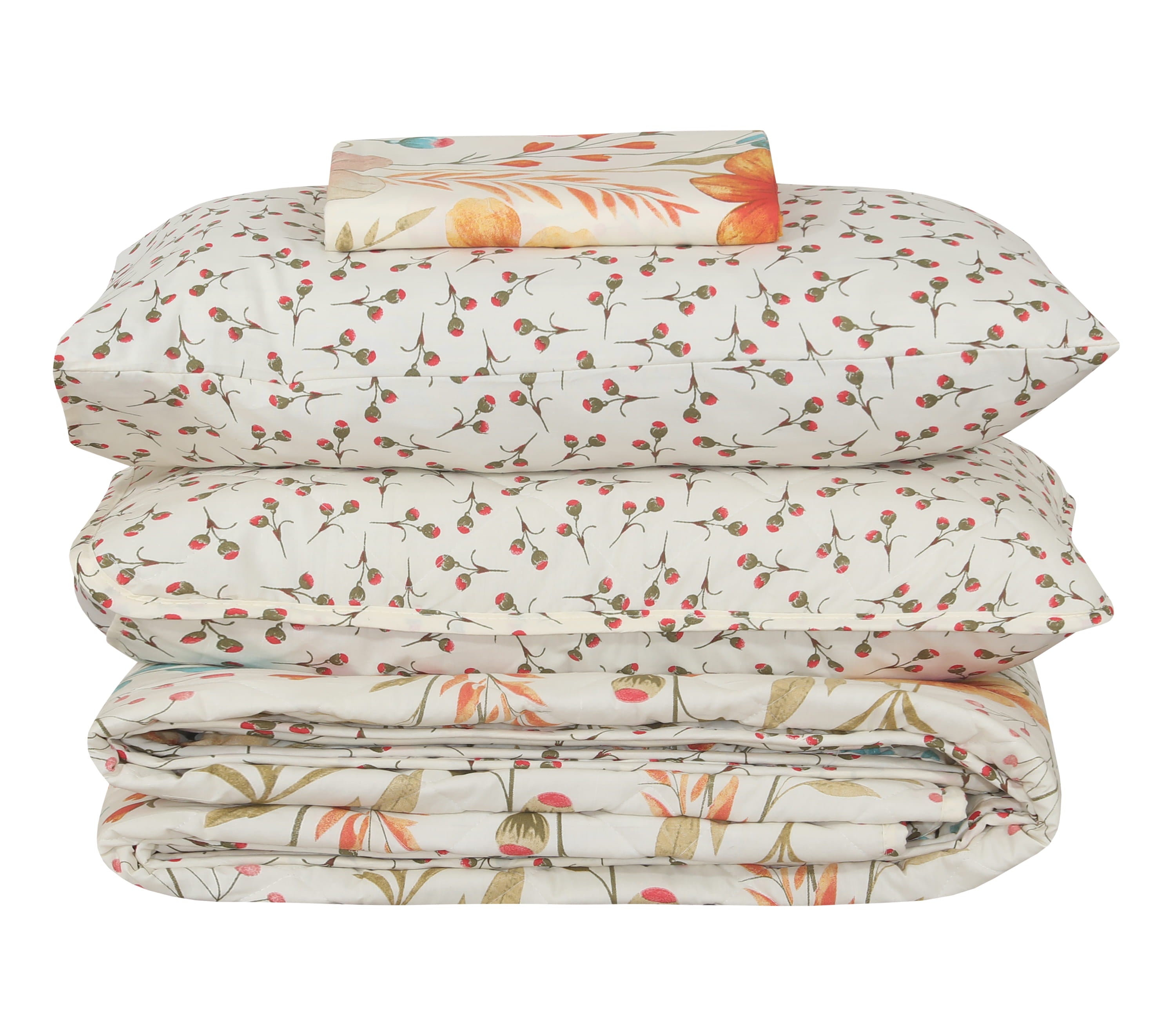 Quilted Comforter Set 6 Pcs Design 1022