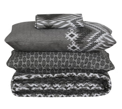 Quilted Comforter Set 6 Pcs Design 1034