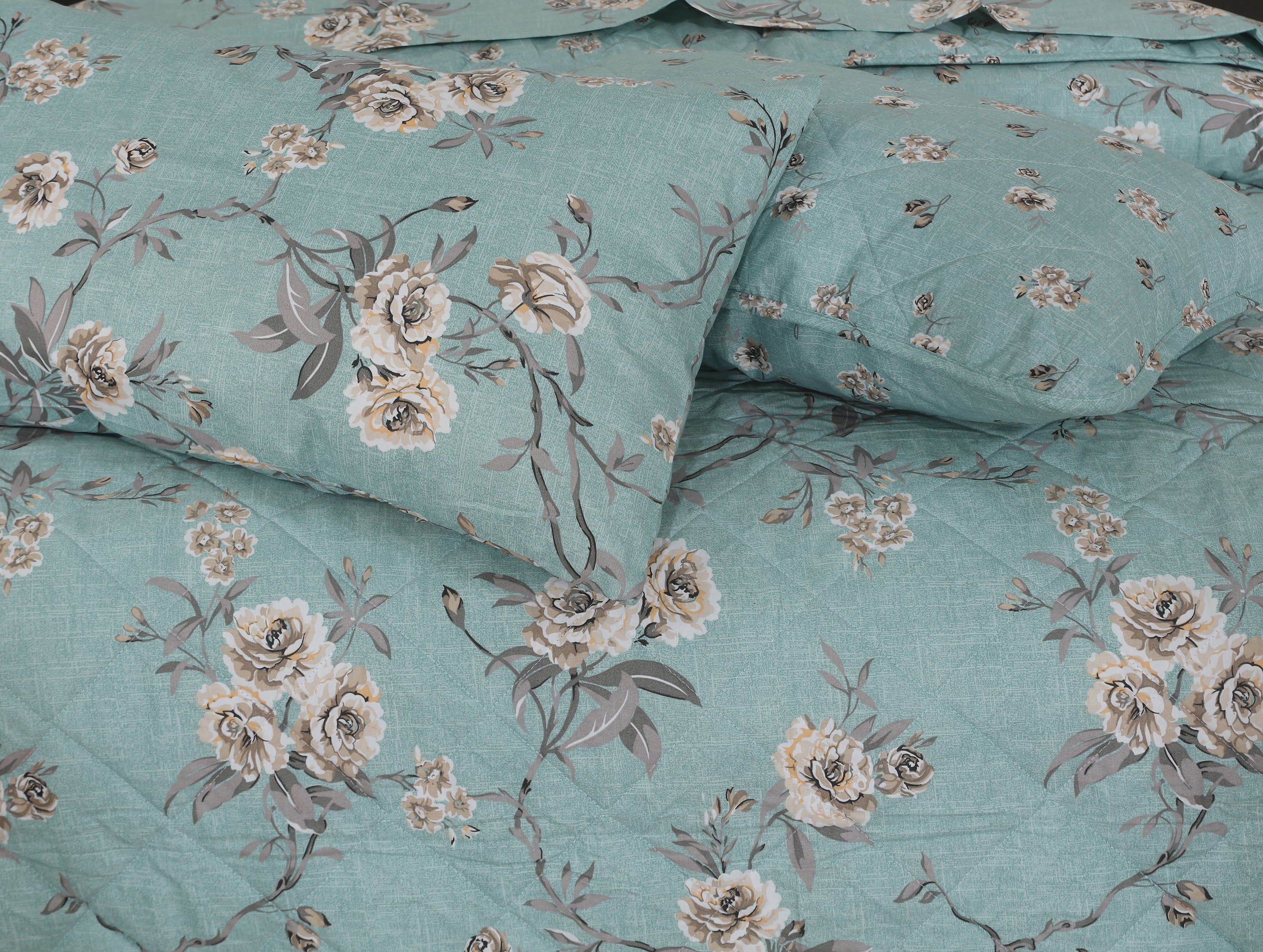 Quilted Comforter Set 6 Pcs Design 1027