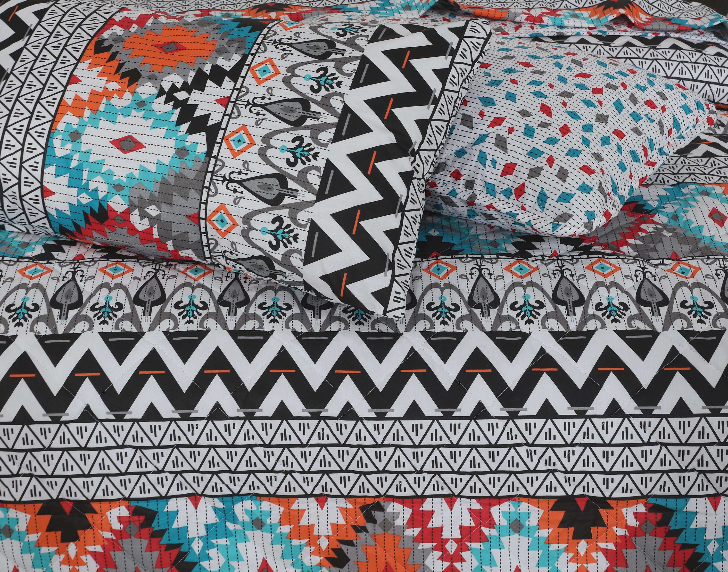 Quilted Comforter Set 6 Pcs Design 1030