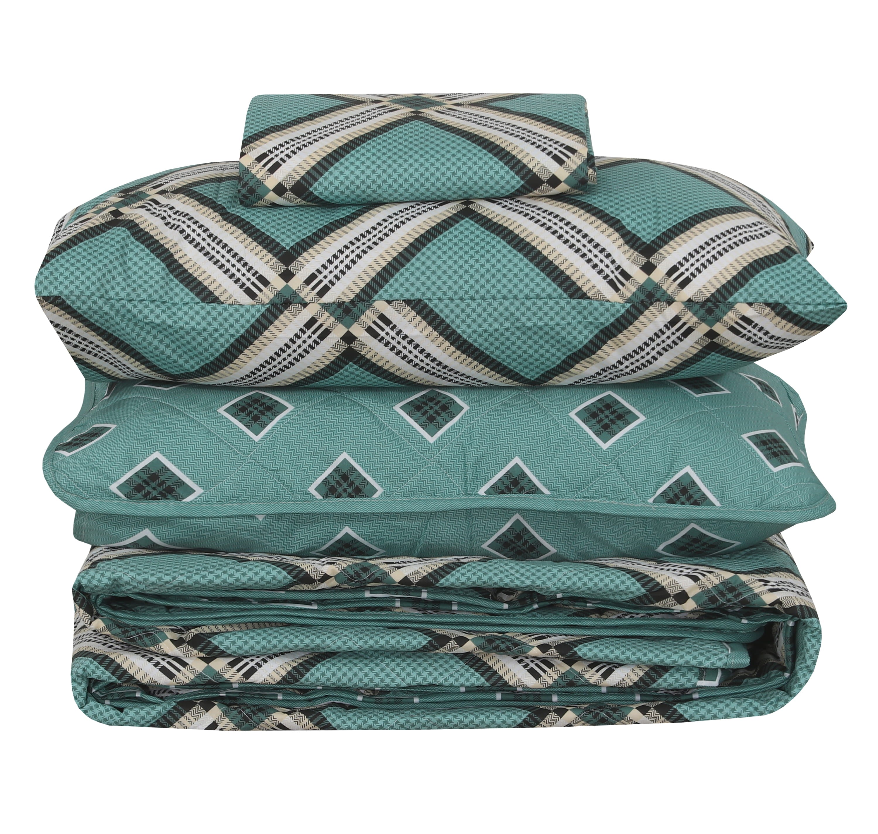 Quilted Comforter Set 6 Pcs Design 1037
