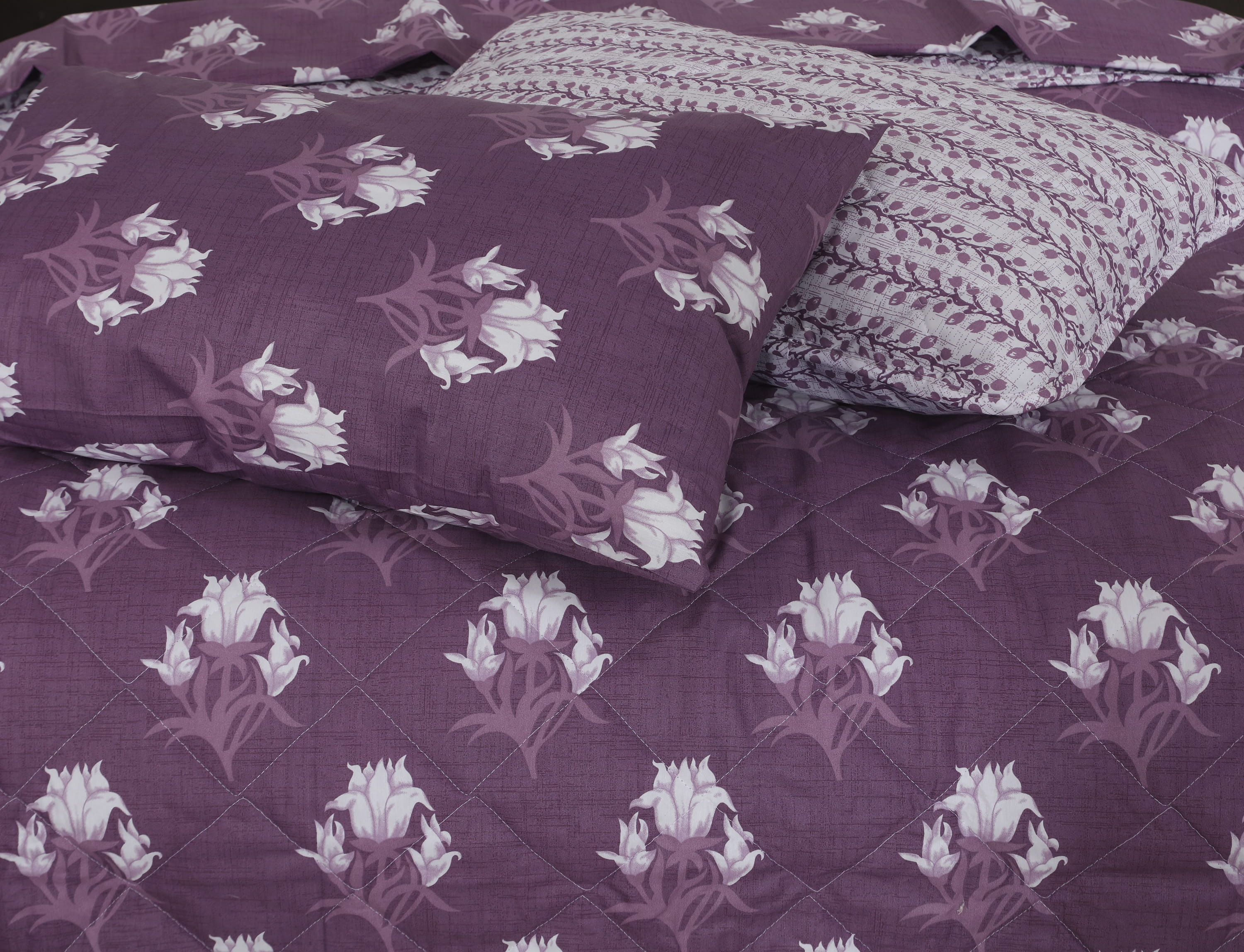 Quilted Comforter Set 6 Pcs Design 1039