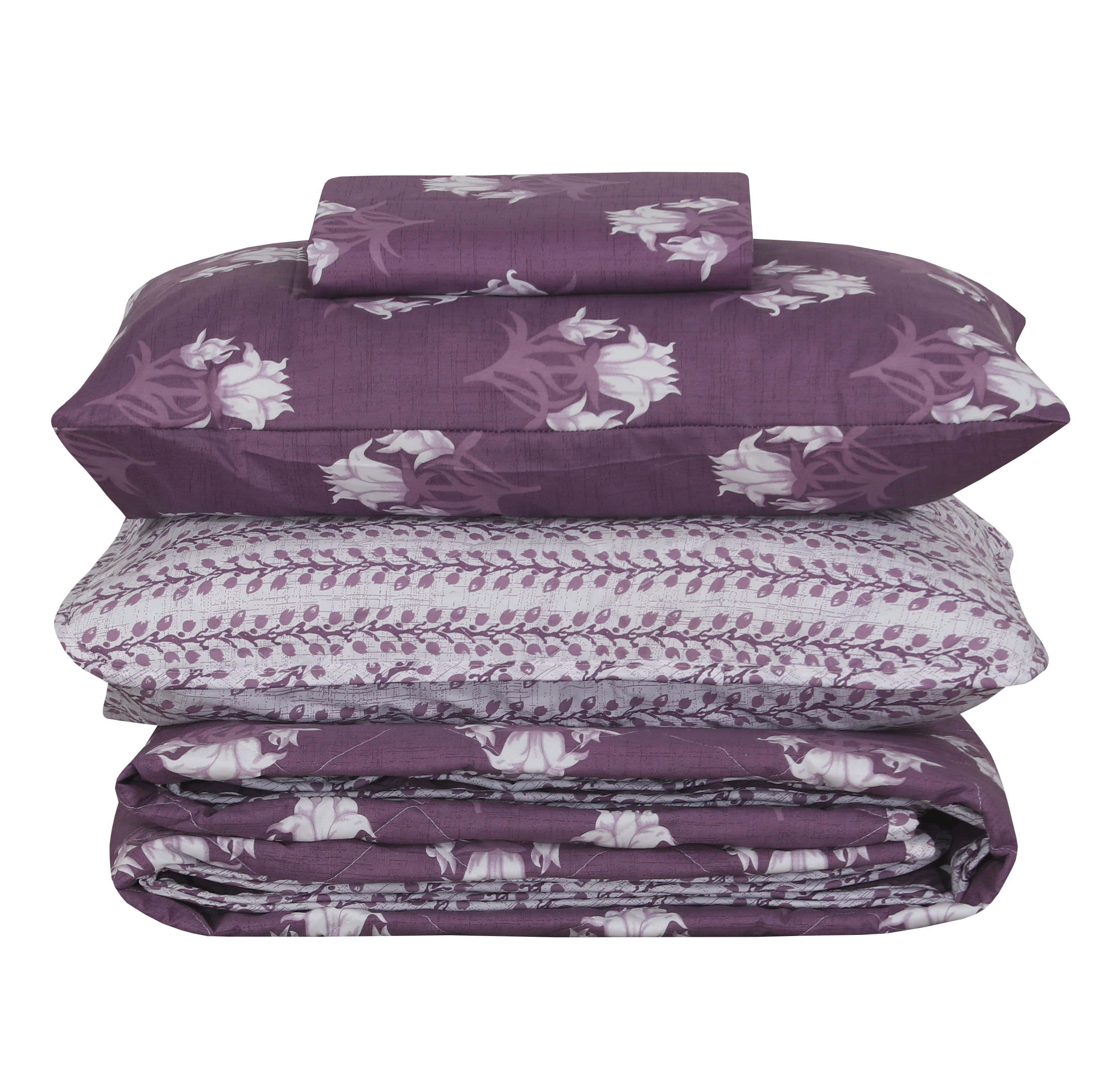 Quilted Comforter Set 6 Pcs Design 1039