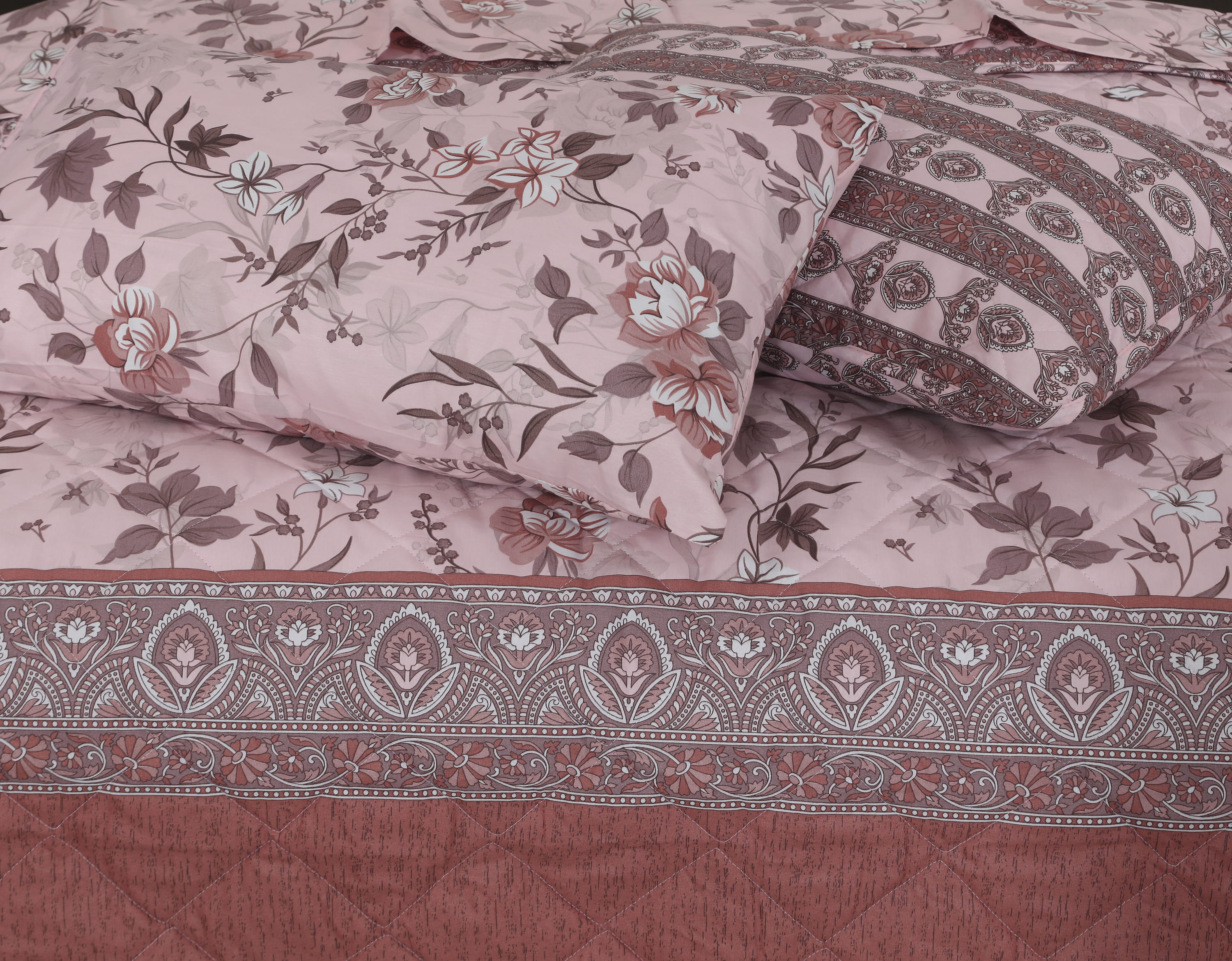 Quilted Comforter Set 6 Pcs Design 1043