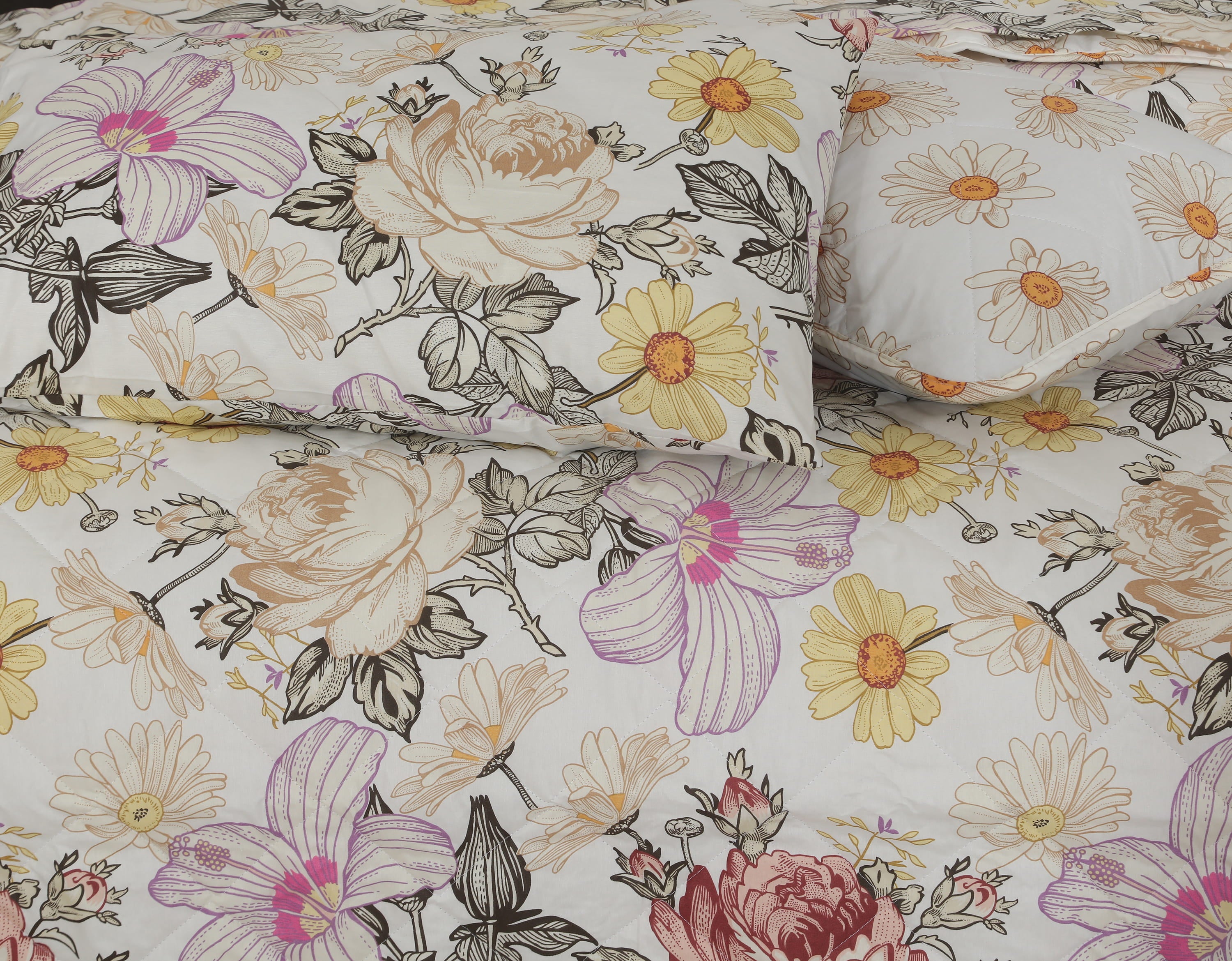 Quilted Comforter Set 6 Pcs Design 1041