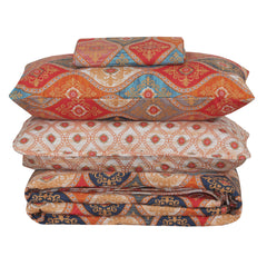 Quilted Comforter Set 6 Pcs Design 1044