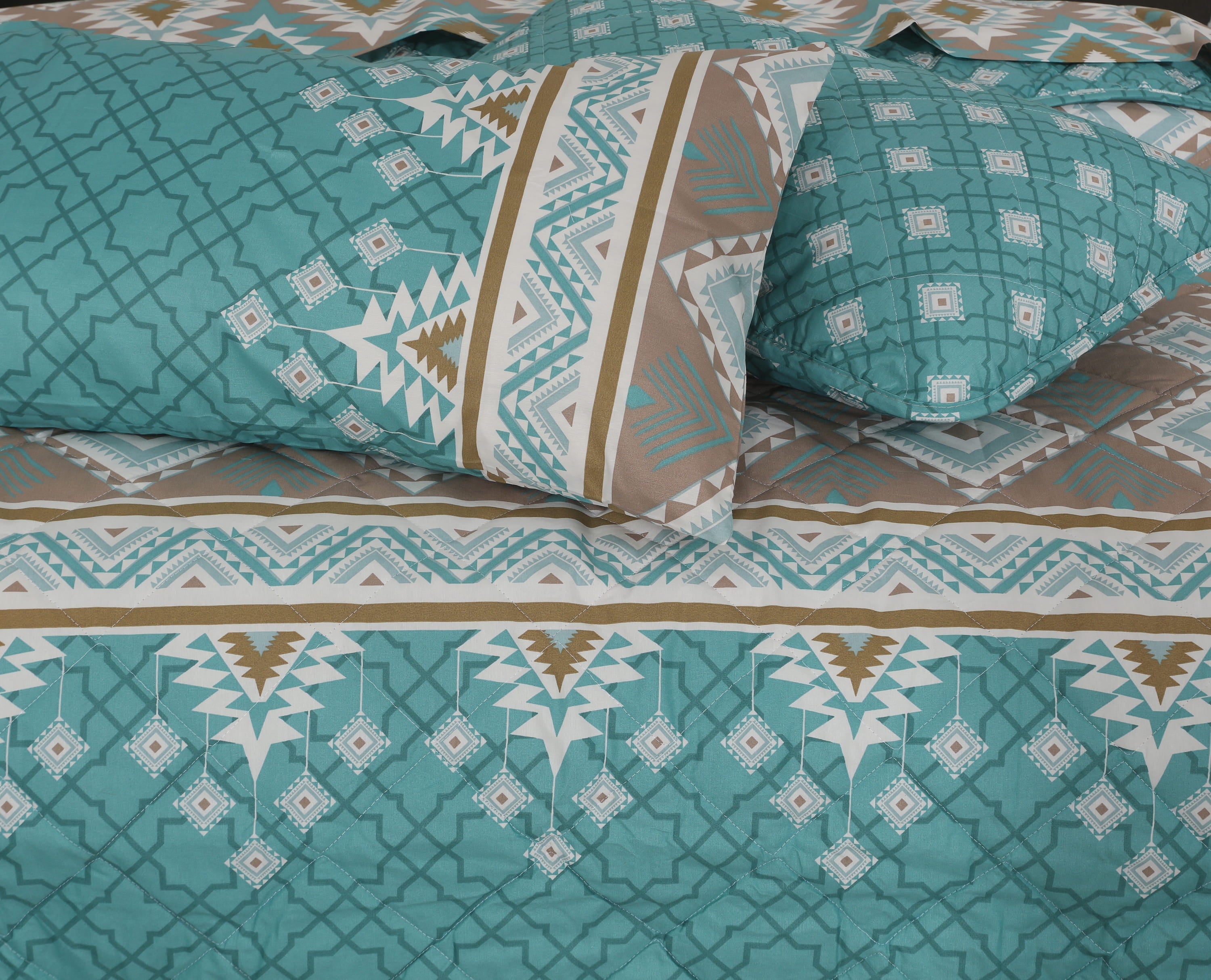 Quilted Comforter Set 6 Pcs Design 1031