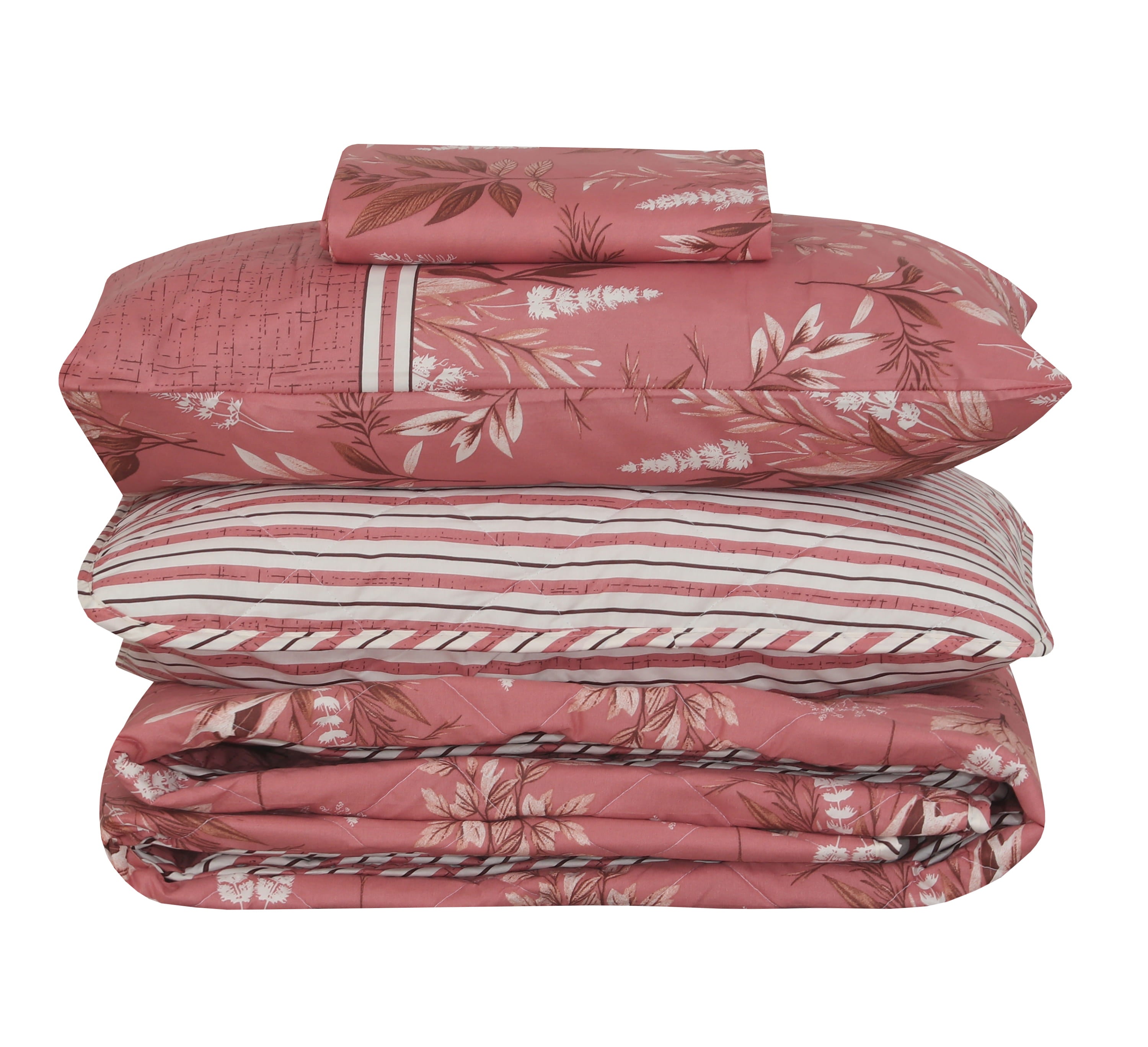 Quilted Comforter Set 6 Pcs Design 1045