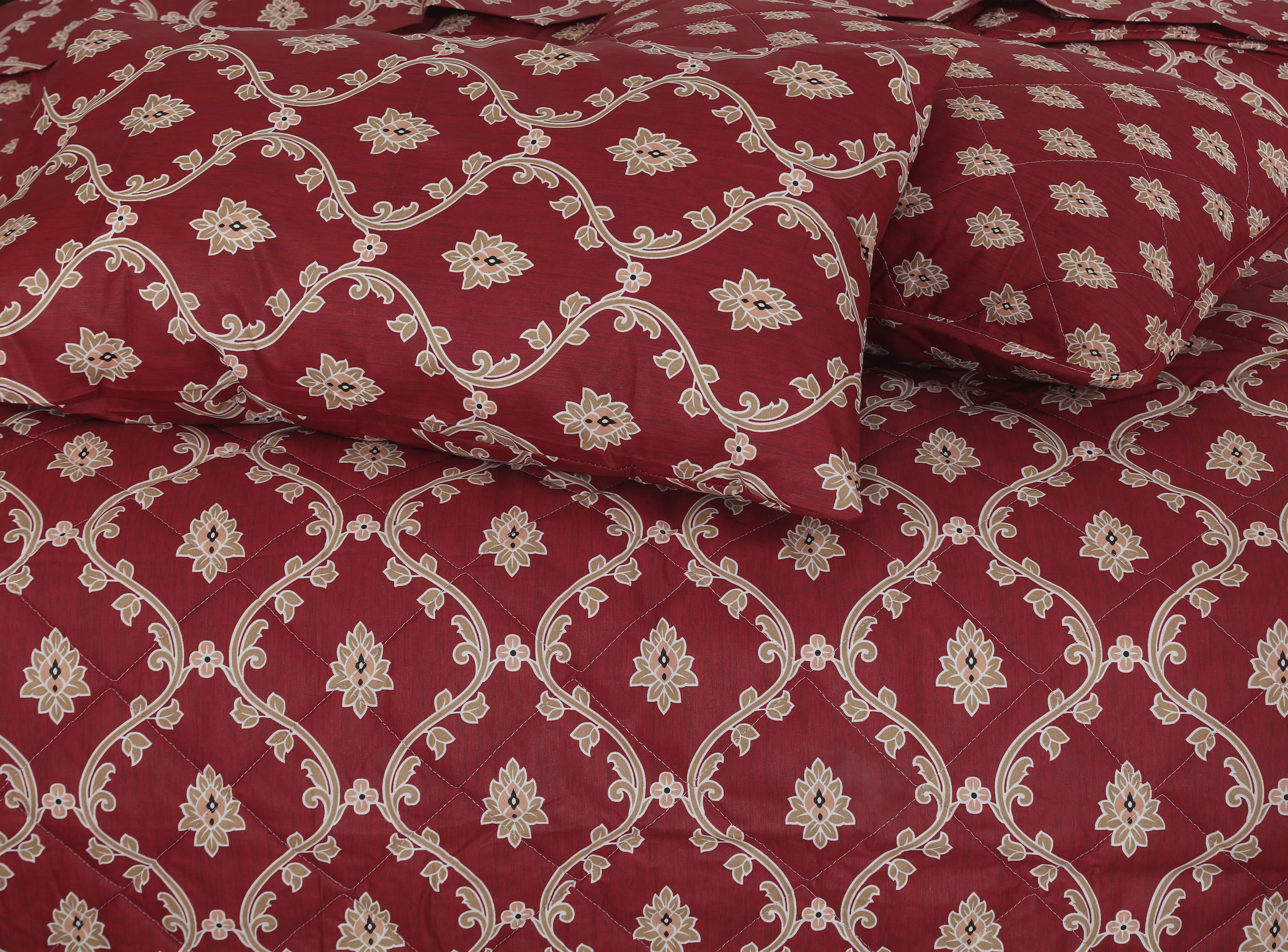 Quilted Comforter Set 6 Pcs Design 1047