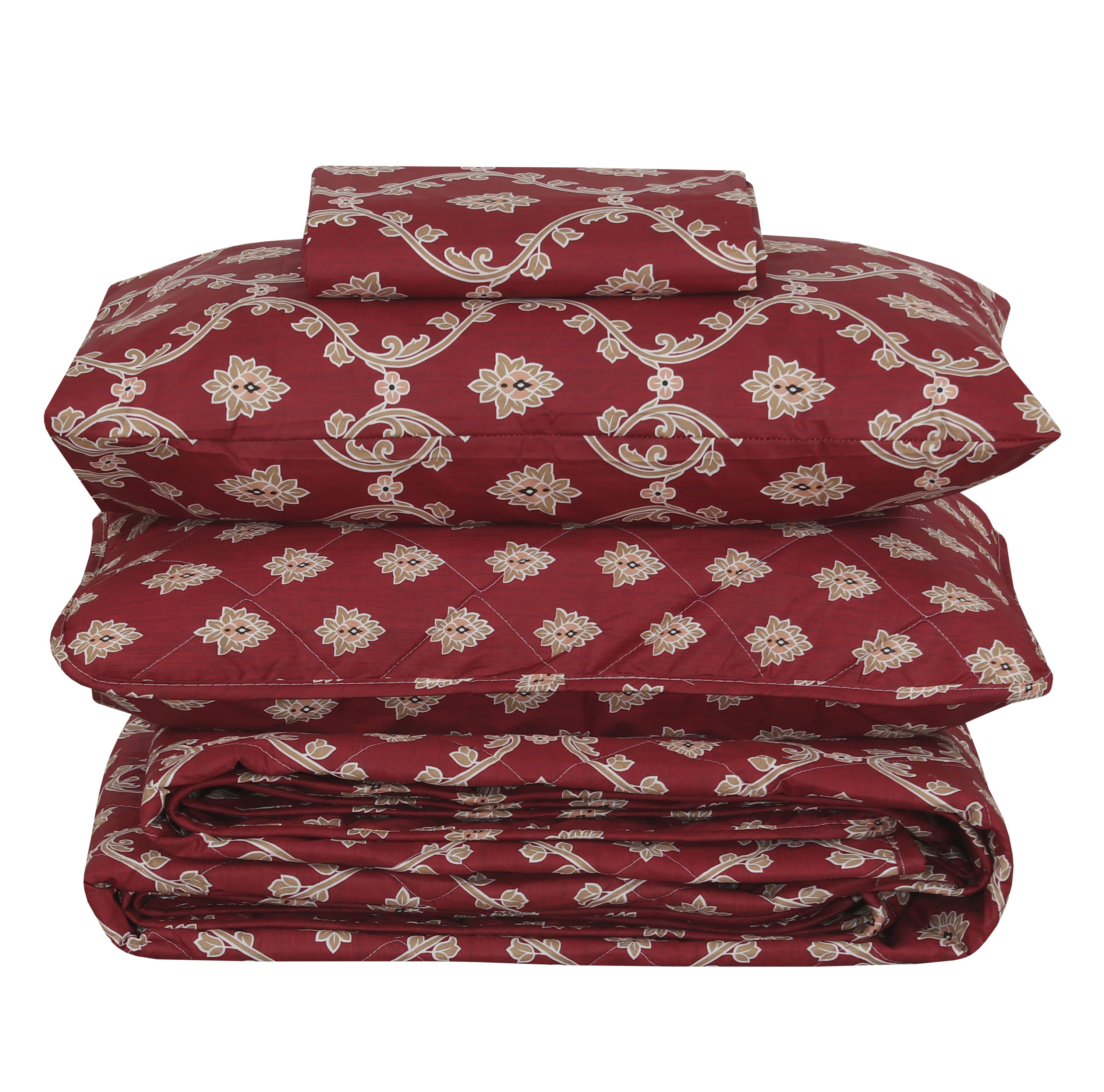 Quilted Comforter Set 6 Pcs Design 1047